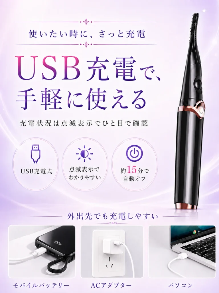 ホットビューラー 2in1 USB充電式 J079 J079