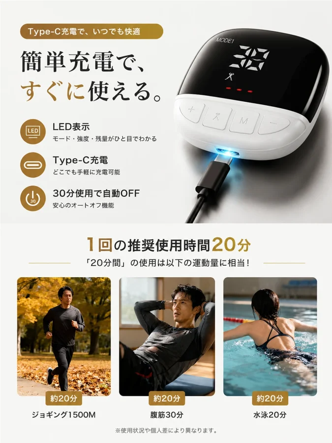 EMS腹筋ベルト J105 J105