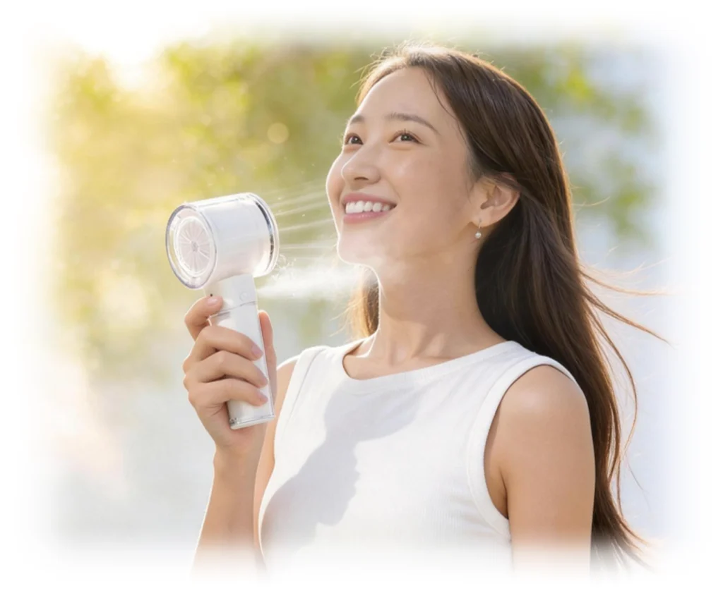 ミスト×強風で、夏をもっと快適に