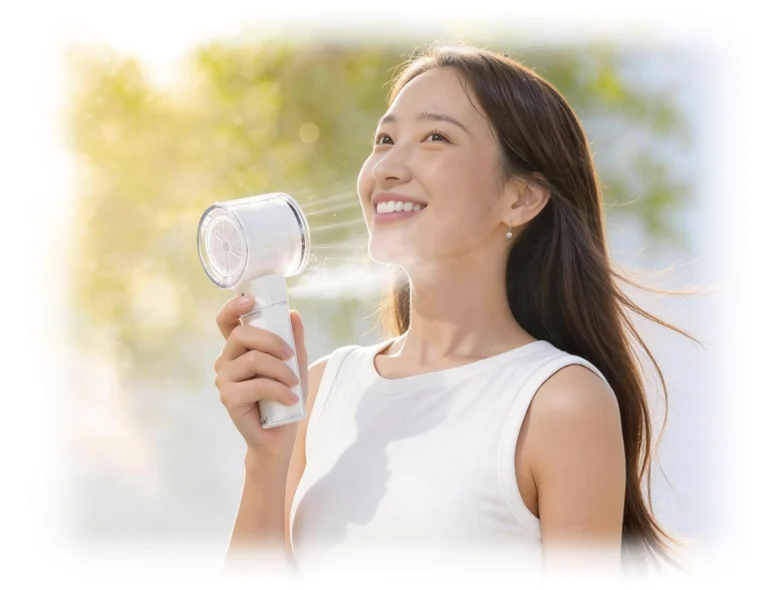 ミスト×強風で、夏をもっと快適に