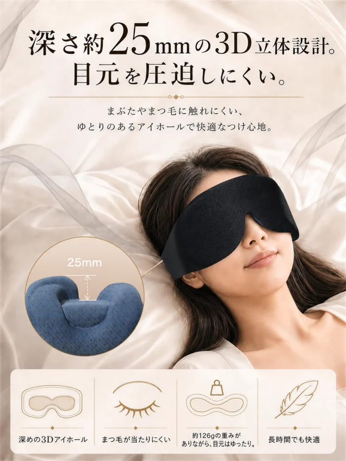 加重アイマスク シームレス一体型 J196 J196